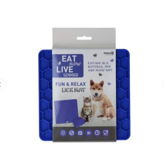 Eat Slow Lick Mat Blå