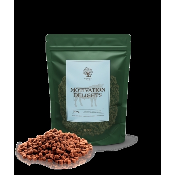 Essential Motivation Delights Træningsgodbidder 500g