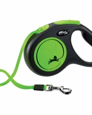 Flexi Neon  Bånd Line  Medium  Grøn  5m  Max 25kg