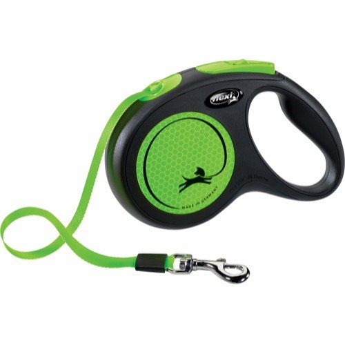 Flexi Neon Bånd Line Medium Grøn 5m Max 25kg