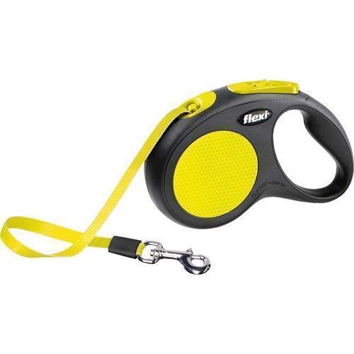 Flexi Neon Bånd Line Medium Neon Gul 5m Max 25kg