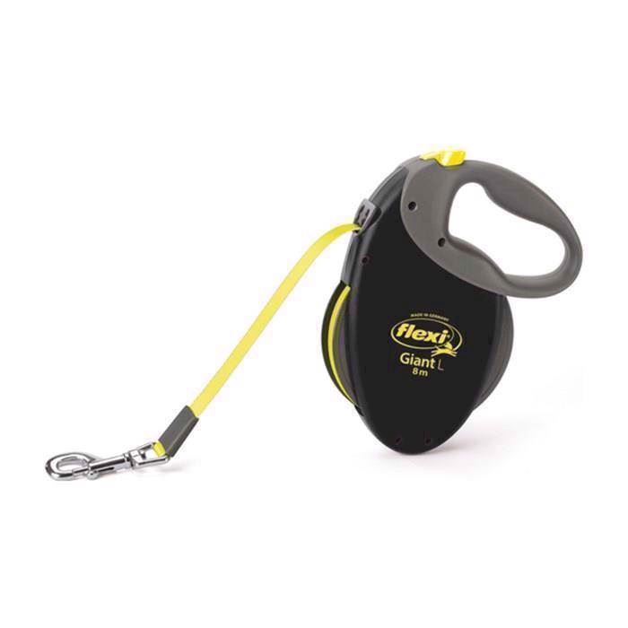 Flexi Neon Giant Bånd Line Medium Neon Gul 8m Max 25kg