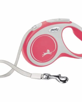 Flexi New Comfort  Bånd Line  Rød  5m  Max 25 Kg