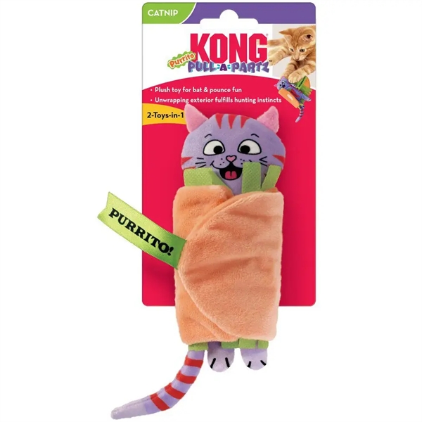 Kong Pull- -partz Purrito Bamse