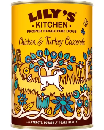 Lilys Kitchen Dåsemad Chicken   Turkey Casserole  400g