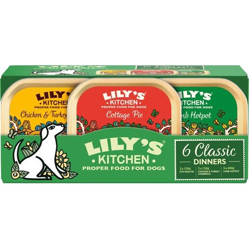 Lilys Kitchen Classic Dinner Trays Multipack 150g