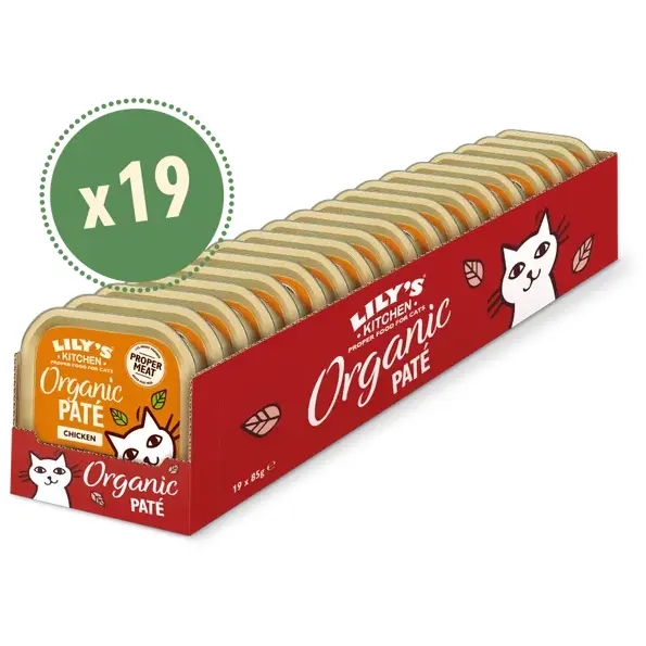 Lilys Kitchen Paté Cat Organic Chicken 19x85g