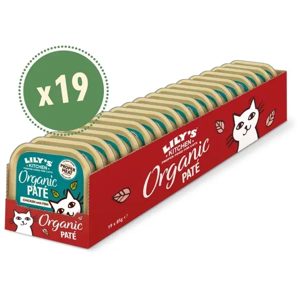 Lilys Kitchen Paté Cat Organic Fish 19x85g