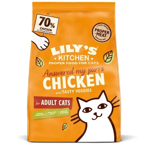 Lilys Kitchen Tørfoder Adult Cat 800g