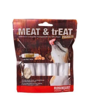 Meat   Treat Pocket Med Hest      40g