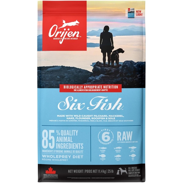 Orijen Six Fish Hundefoder 11 Kg