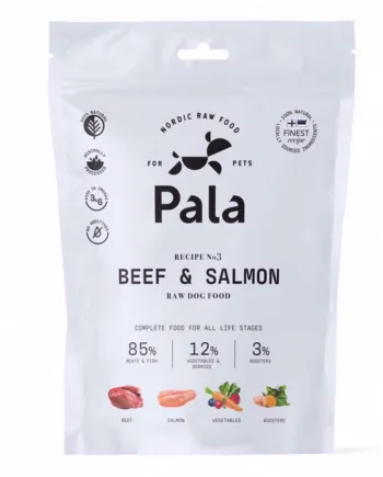 Pala Raw Dog Food Beef   Salmon  400g