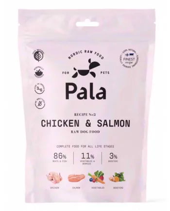 Pala Raw Dog Food Chicken   Salmon  400g