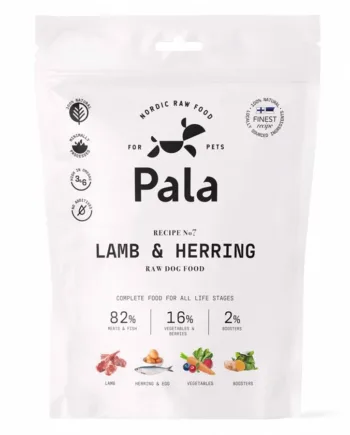 Pala Raw Dog Food Lamb   Herring  400g
