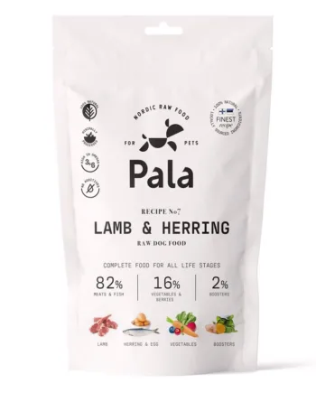 Pala Raw Dog Food Lamb   Herring  100g