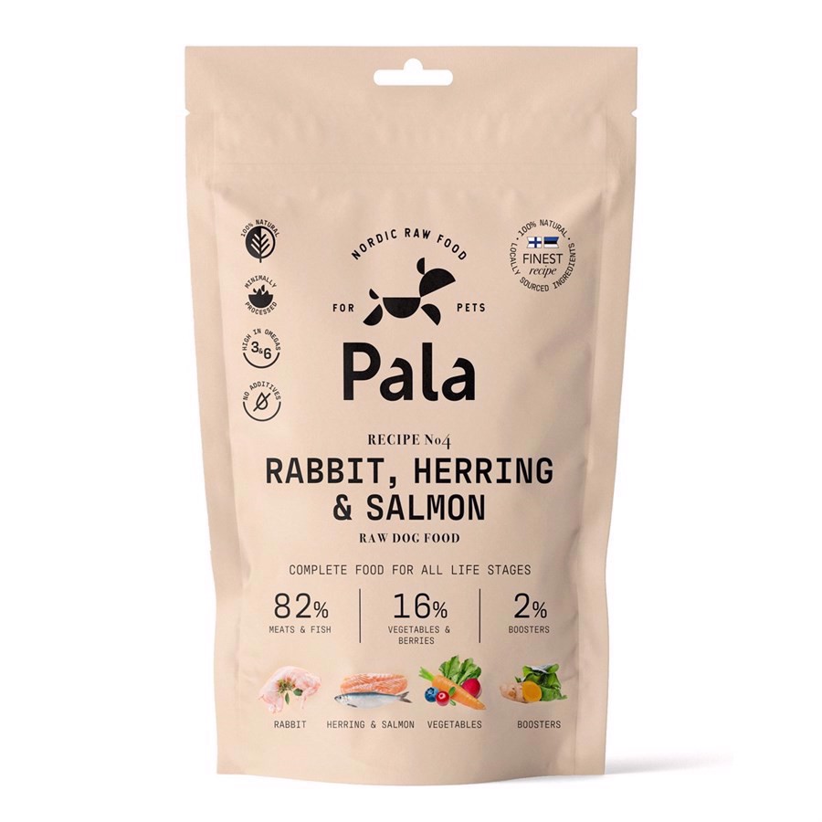 Pala Raw Dog Food Rabbit Herring Salmon 100g