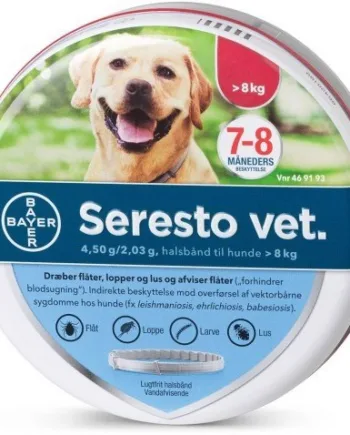 Seresto Vet Loppehalsbånd Til Hunde Over   Kg