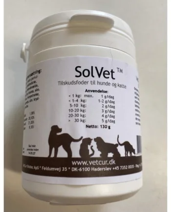 Solvet Tilskud Til Hunde Og Katte  130g