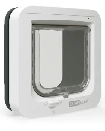 Sureflap Elektronisk Kattelem Med Chip Scanner  Grå Hvid