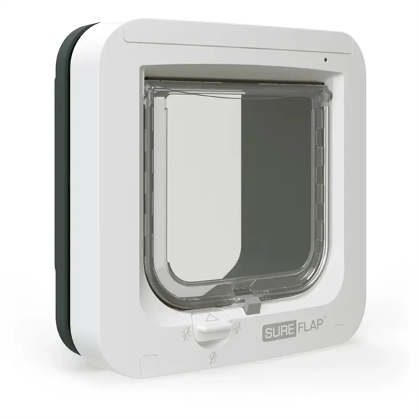 Sureflap Elektronisk Kattelem Med Chip Scanner Grå Hvid