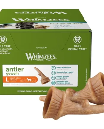Whimzees Antler Dental Treat Large  Kasse Med 22 Stk