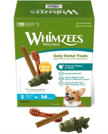 Whimzees Dental Treats Mix Box  Small  56 Stk