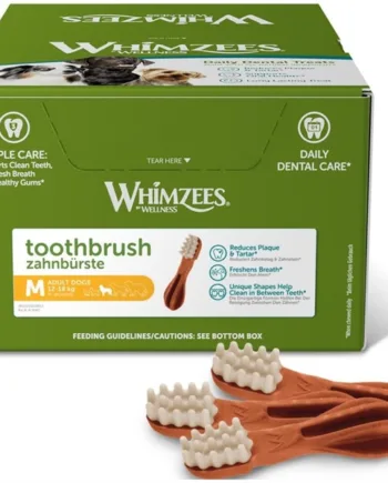 Whimzees Toothbrush Dental Treat Medium  Kasse Med 75 Stk