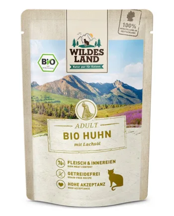Wildes Land Cat Bio Chicken Pure  12 Pouches