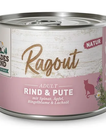 Wildes Land Cat Ragout Beef   Turkey Dåsemad  180g