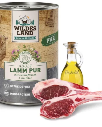 Wildes Land Pur Lam Dåsemad Til Hunde  400g