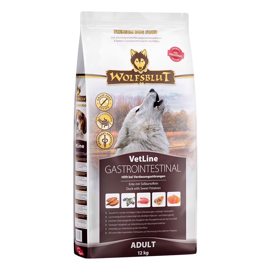 Wolfsblut Vetline Gastrointestinal Mod Mave- Og Fordøjelsesproblemer 12 Kg
