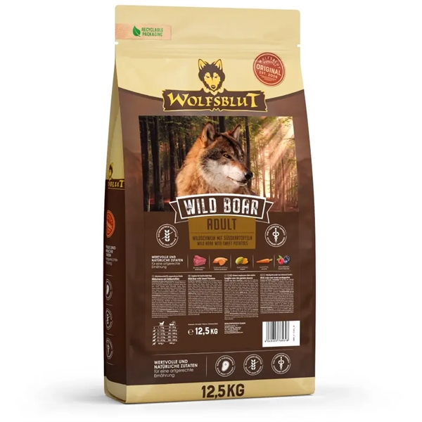 Wolfsblut Wild Boar Adult Med Vildsvin 12 Kg