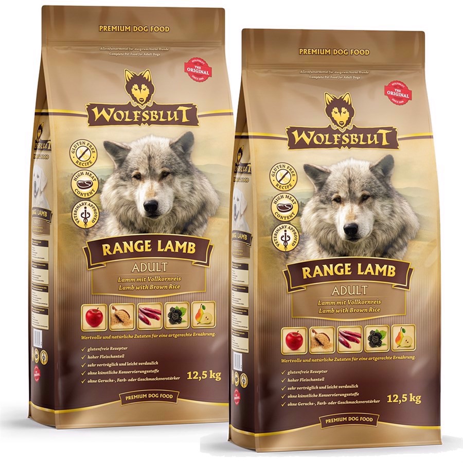 12 Kg Wolfsblut Range Lamb Adult Storkøb Rabat