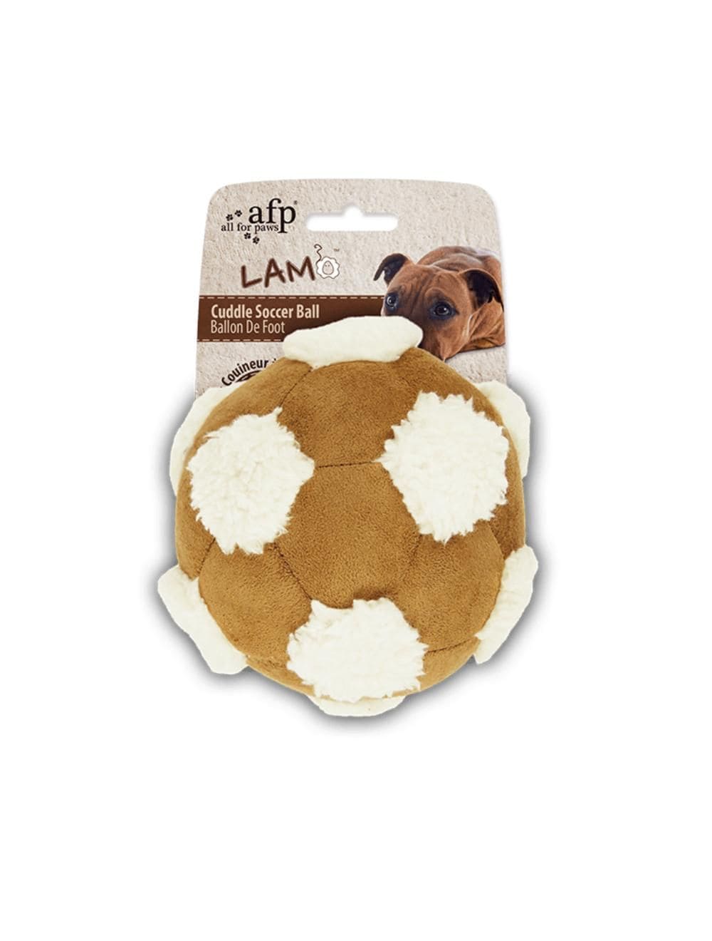 Afp Lam Dog Cuddle Fodbold   Blød Plys Til Leg Og Kram For Din Hund Fra All For Paws