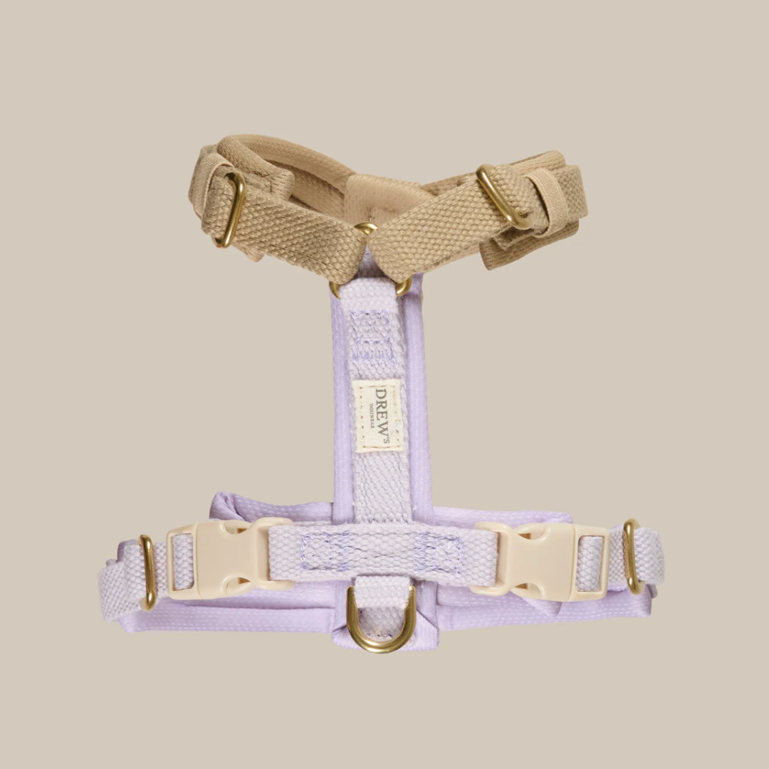 Lavender Blød Justerbar Hundesele Pro Xs