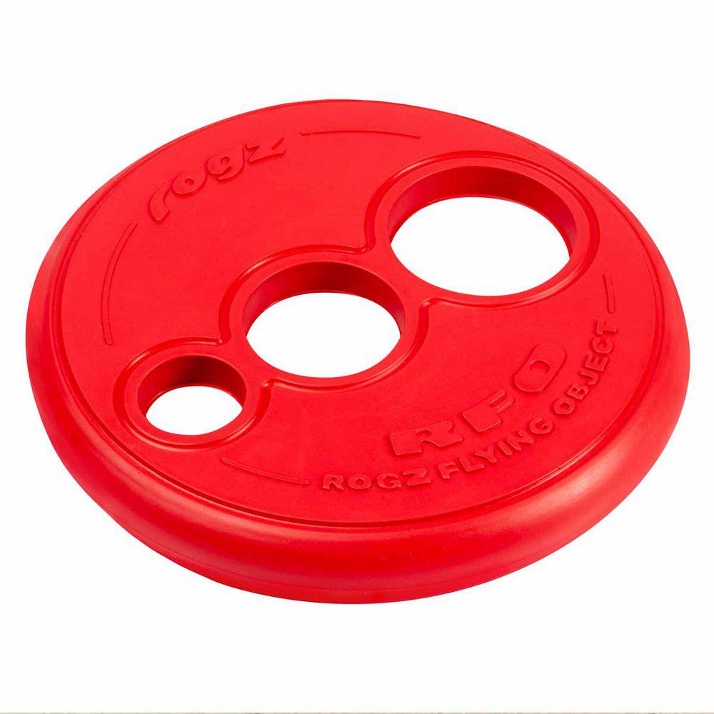 Rogz Rfo Rød Frisbee ø23 Cm Til Hunde Blød Og Skånsom For Hundens Mund For Hunde