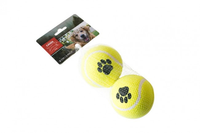 Petcare  Active Canis Tennisbolde   Cm   -packhundelegetøj Hundelegetøj Gummi  Vinyl Og Latex Quot Quot Filt Alt Til Hunden