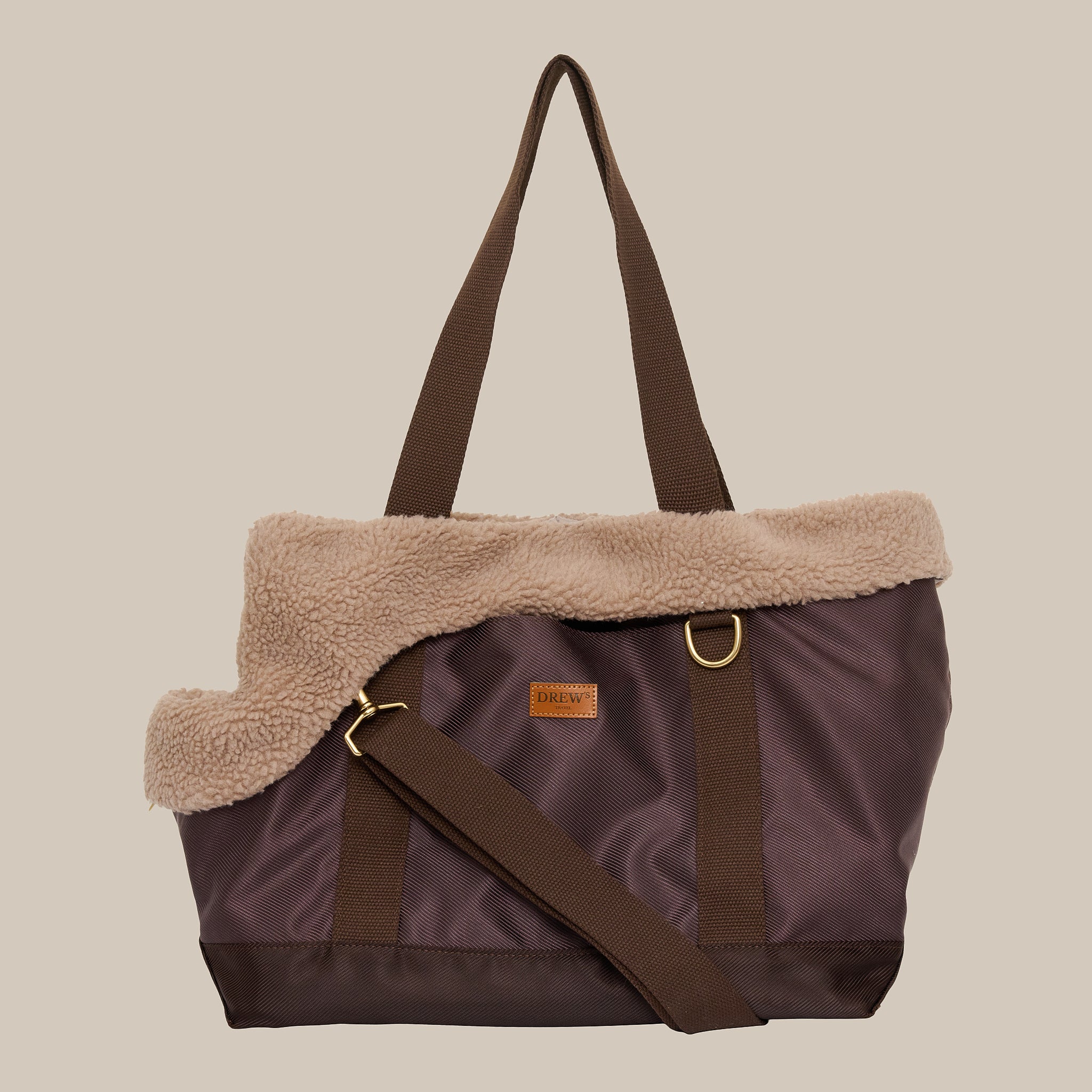 Cali   Sporty Hundetaske Med Blødt Inderfor   Teddy Fleece