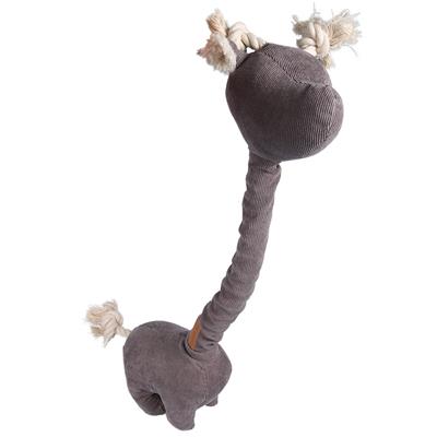 Home Giraf   Fløjl  20x52cm  Grå Farve Til Hunde  Akudim