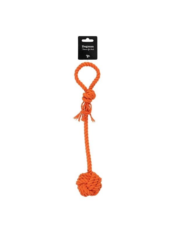 Dogman Legetøj Bold Reb Orange   35cm