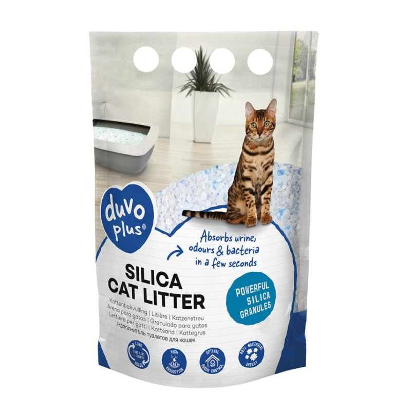 Kattegrus Silica Liter Duvo Plus