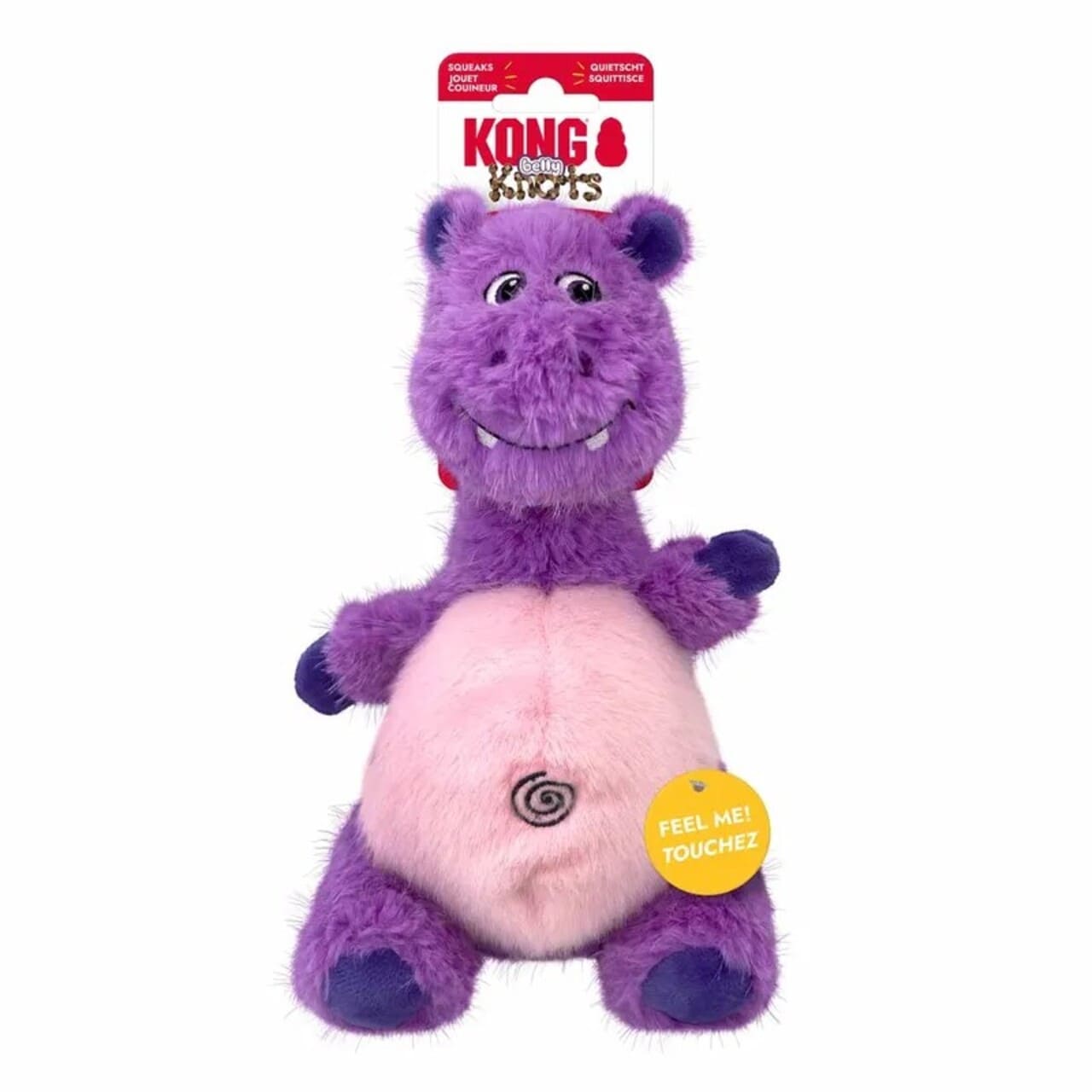 Imazo  Kong Knots Belly Hippo      Robust Og Sjov Flodhest Til Hunde Hundelegetøj Plys Alt Til Hunden