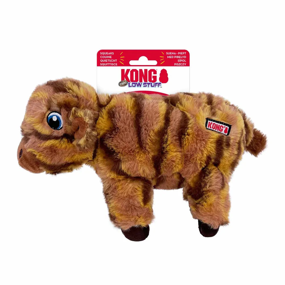 Imazo  Kong Low Stuff Stripes Cow 16 5x32x7 5cm Hundelegetøj Plys Alt Til Hunden