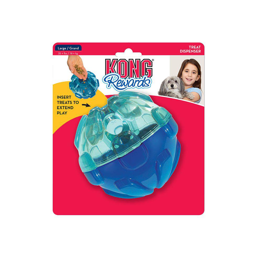 Imazo  Kong Reward Ball Large 12ø Cm Hundelegetøj Robust Gummi Alt Til Hunden