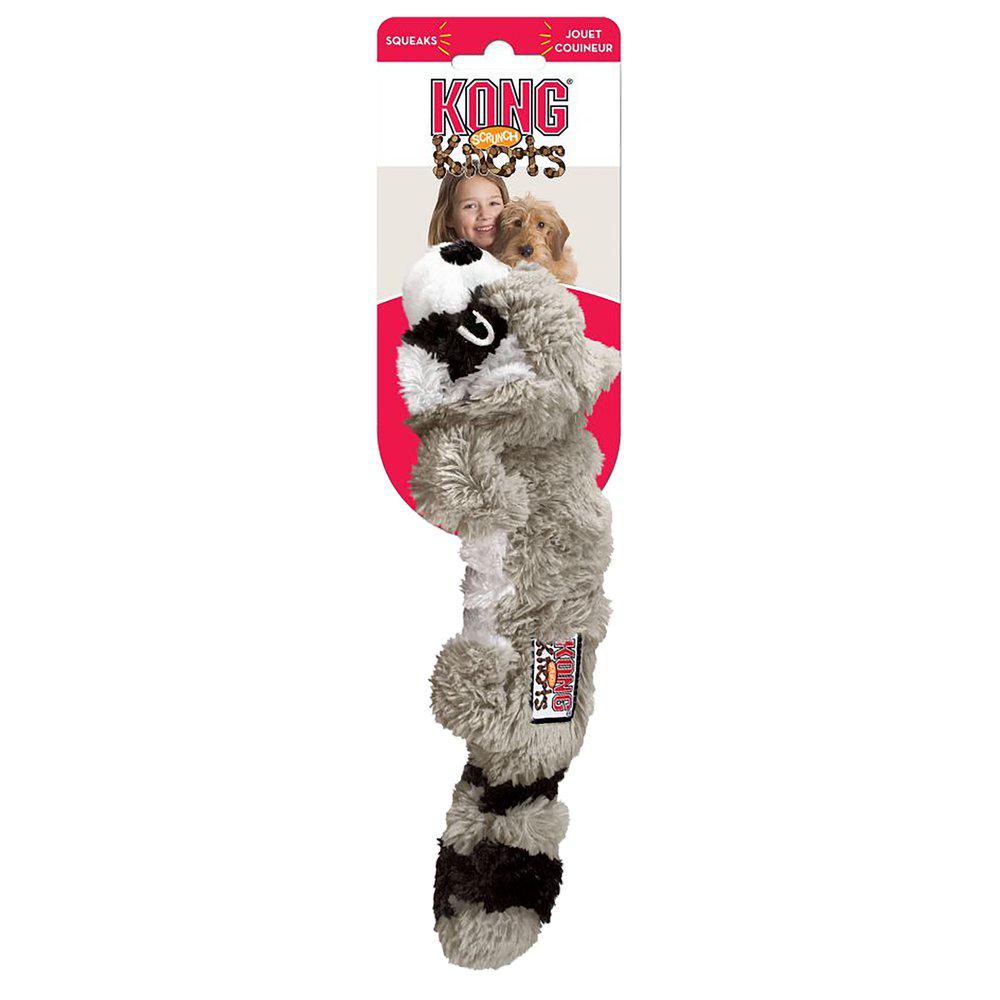 Imazo  Kong Scrunch Knots Racoons   26x6x5 Cm Hundelegetøj Hundelegetøj Plys Quot Quot Polyester Quot Quot Reb Alt Til Hunden