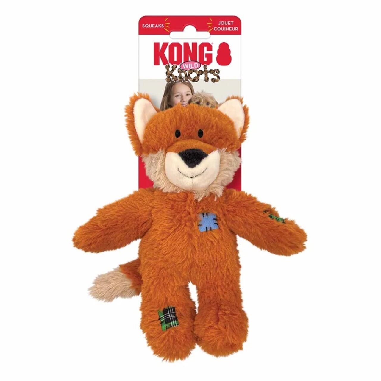 Imazo  Kong Wild Knots Ræv    Robust Plyslegetøj Med Indvendigt Rebskelet Hundelegetøj Plys Alt Til Hunden