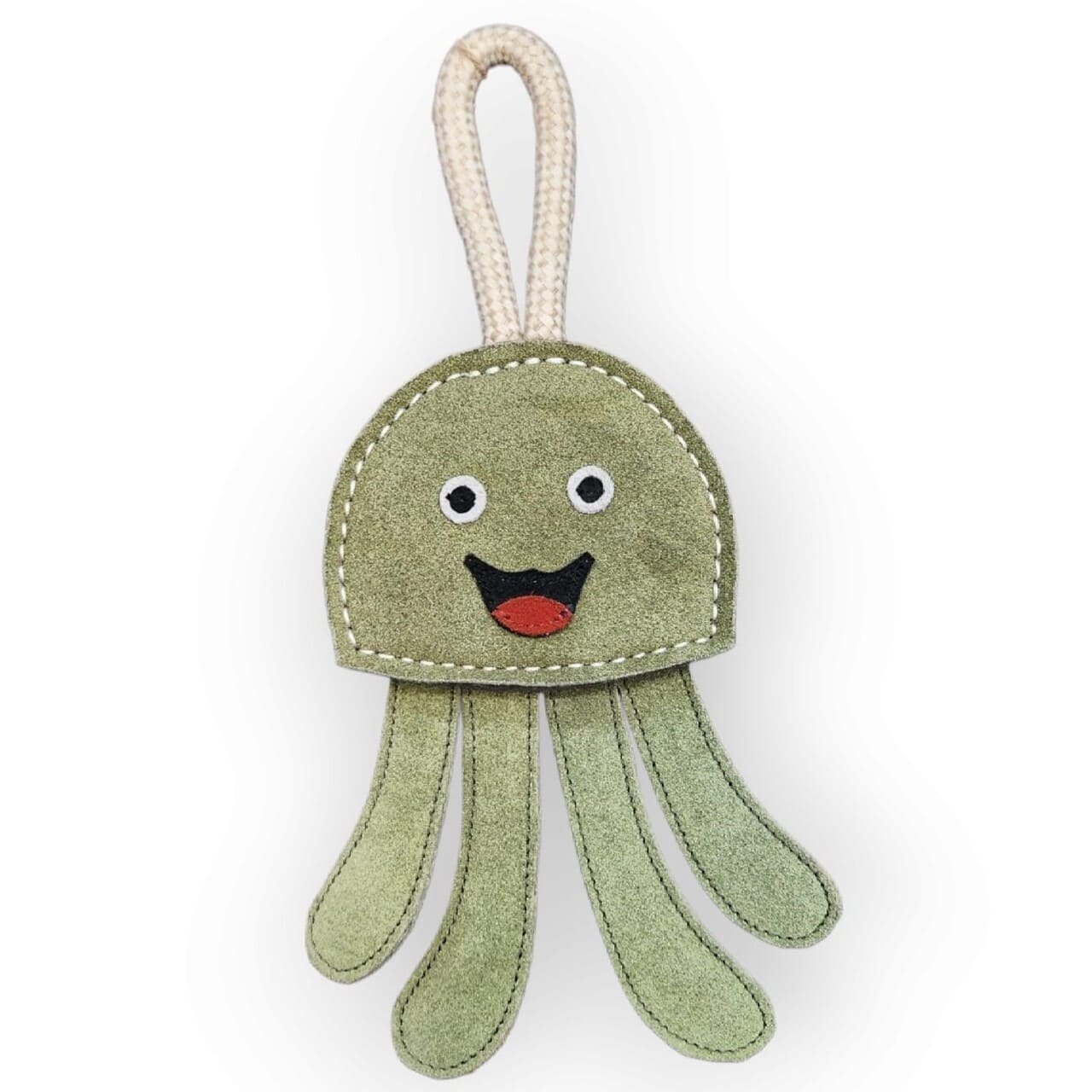 Petpower Namastay Grøn Blæksprutte Buffalo Ruskind Uldfilt Reb 33 18 Cm Hundelegetøj Genanvendelige Materialer Quot Quot Buffalo Ruskind Quot Quot Uldfiber Quot Quot Bomulds Jute Reb Quot Quot Reb Alt Til Hunden