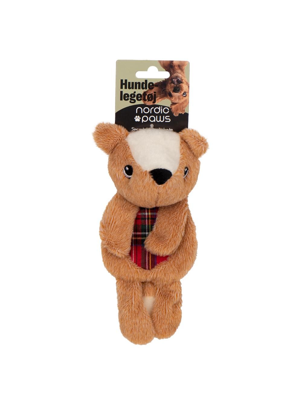 Meldgaard  Nordic Paws Knitre Bamse  20cm Hundelegetøj Hundelegetøj Polyester Alt Til Hunden
