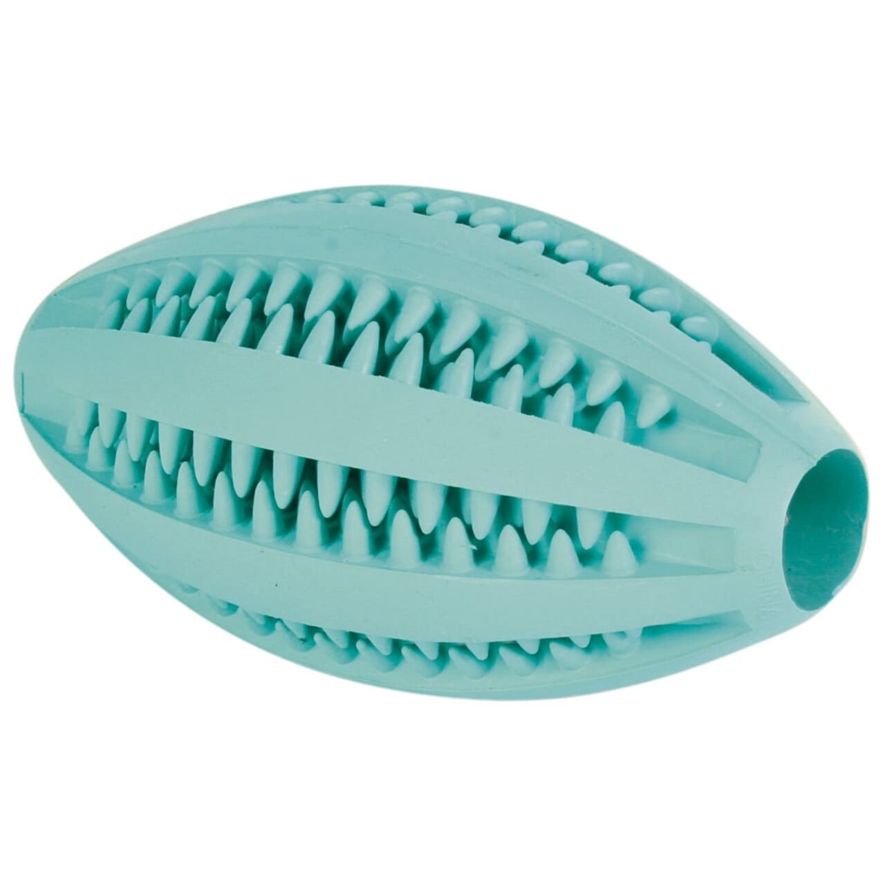 Trixie Denta Fun Mintfresh Rugbybold 11 Cm Tandplejende Tyggelegetøj For Hunde Med Masserende Overflade