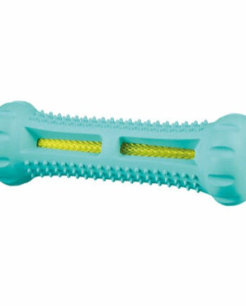 Trixie Dentafun Funstick Hundelegetøj Masserer Tandkød  Naturgummi  14cm  Med Mintsmag  God Til Hvalpe